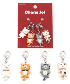 Silmukkamerkit Kissat 4kpl