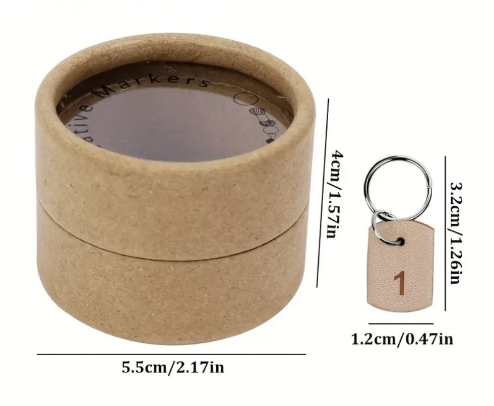 Keinonahkaiset silmukkamerkit - Image 2
