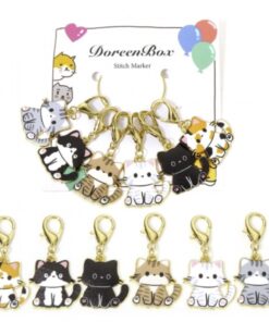 Silmukkamerkit Kissat 6kpl