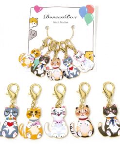 Silmukkamerkit Kissat 5kpl