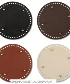 Pyöreä laukunpohja keinonahkaa 15cm