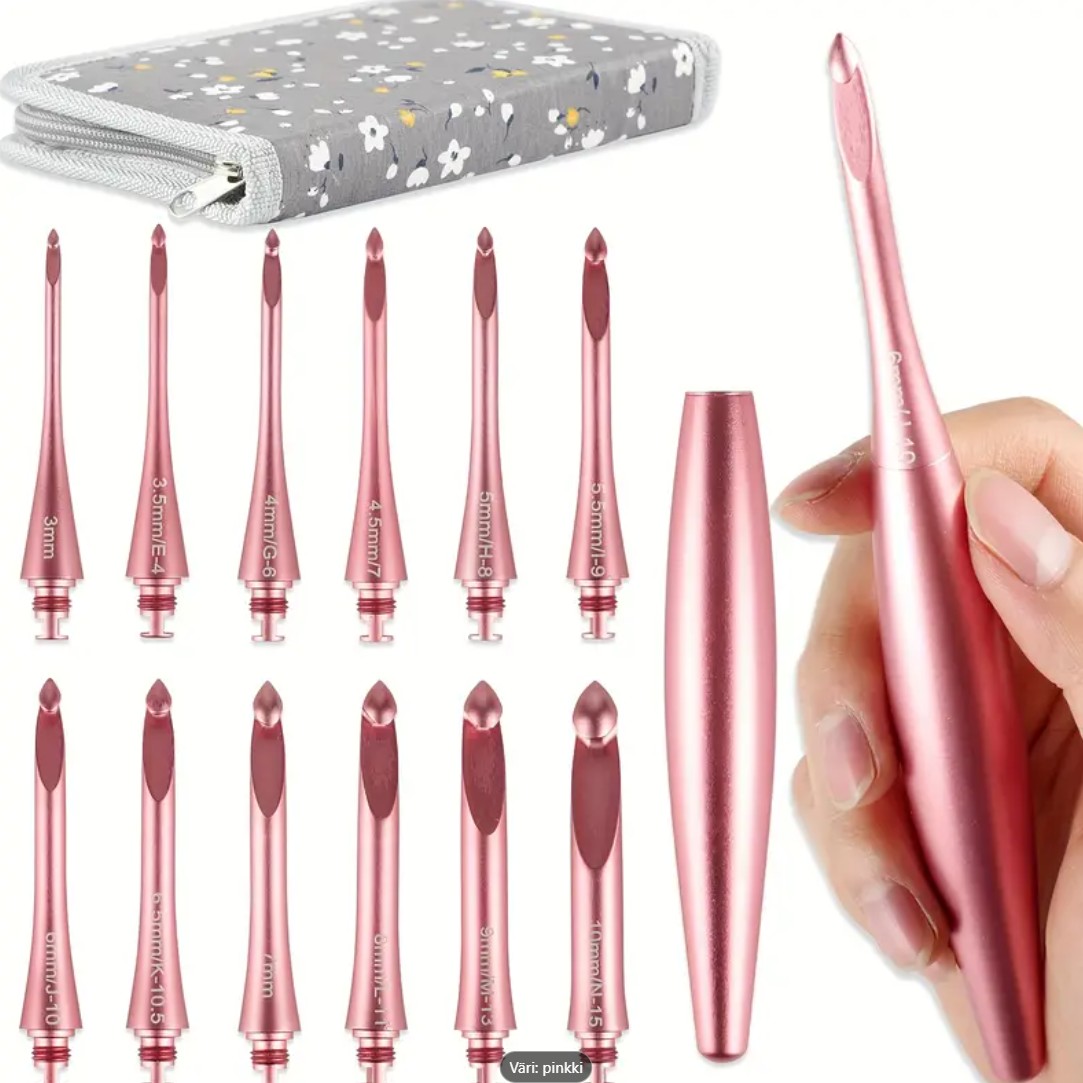 Virkkuukoukkusarja vaihtopäillä