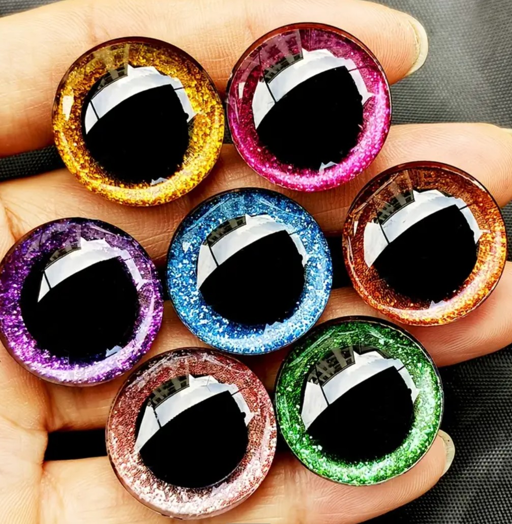 Isot Glitter turvasilmä 30mm/1kpl