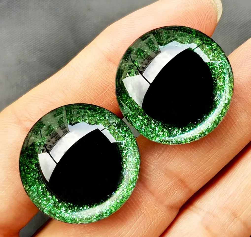 Isot Glitter turvasilmät 24mm/1kpl
