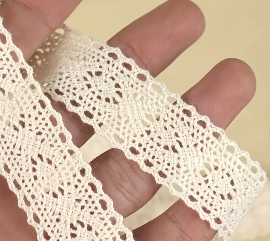 Puuvillapitsi pituus n.6 metriä/leveys n.2.2cm