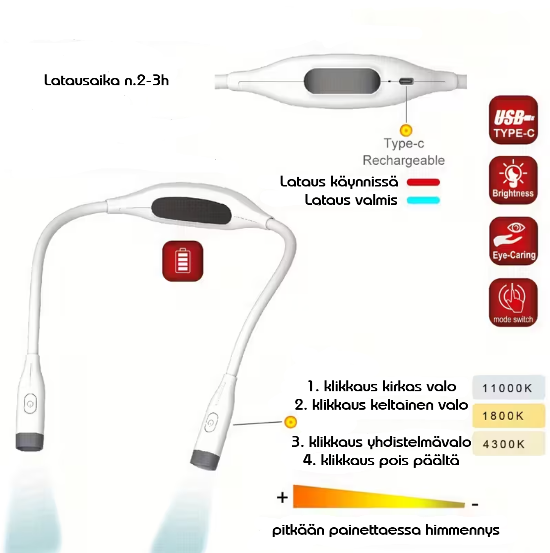 LED-ladattava käsityövalo - Image 3
