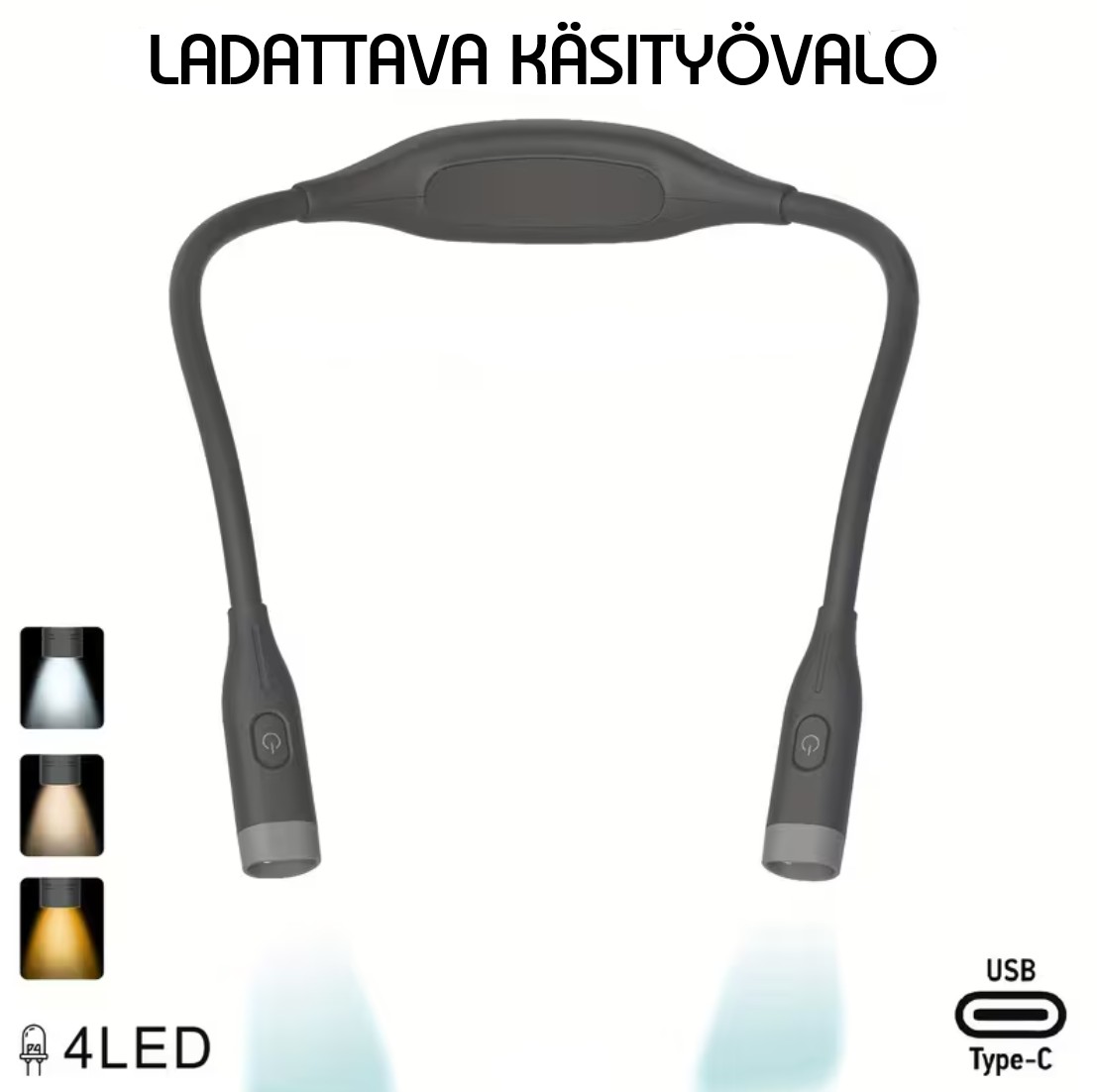 LED-ladattava käsityövalo